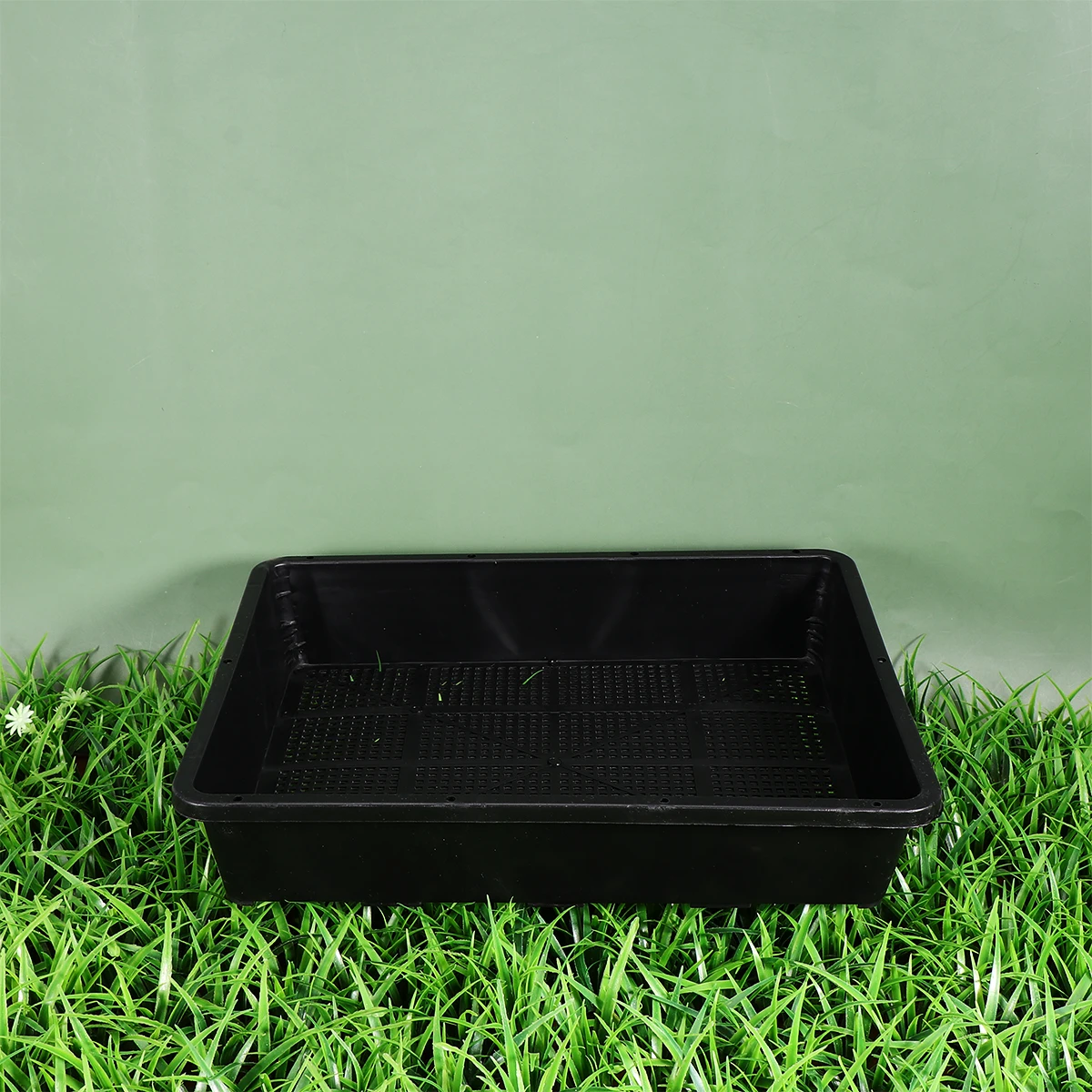 

3pcs Nursery Trays Lightweight Durable Plastic Growing Trays High Budding Rate for Balcony Flower Gardening