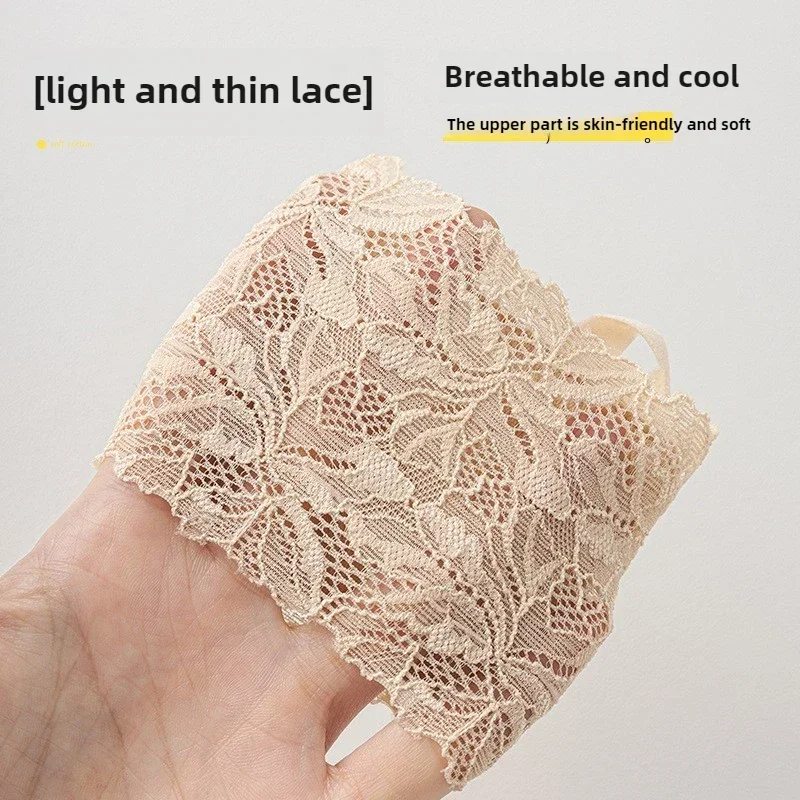 1-10Pairs Women Half Sole Socks Non Slip Invisible Lingerie Socks for High Heels Shoes Summer Thin Breathable Lace Foot Cover