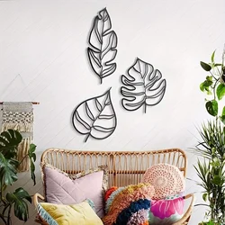3pcs, Animula Three Leaves Wall Decoration, Wall Hanging Art, Room Decor, Home Decor, Holiday Decor, Festivals Sence Decor