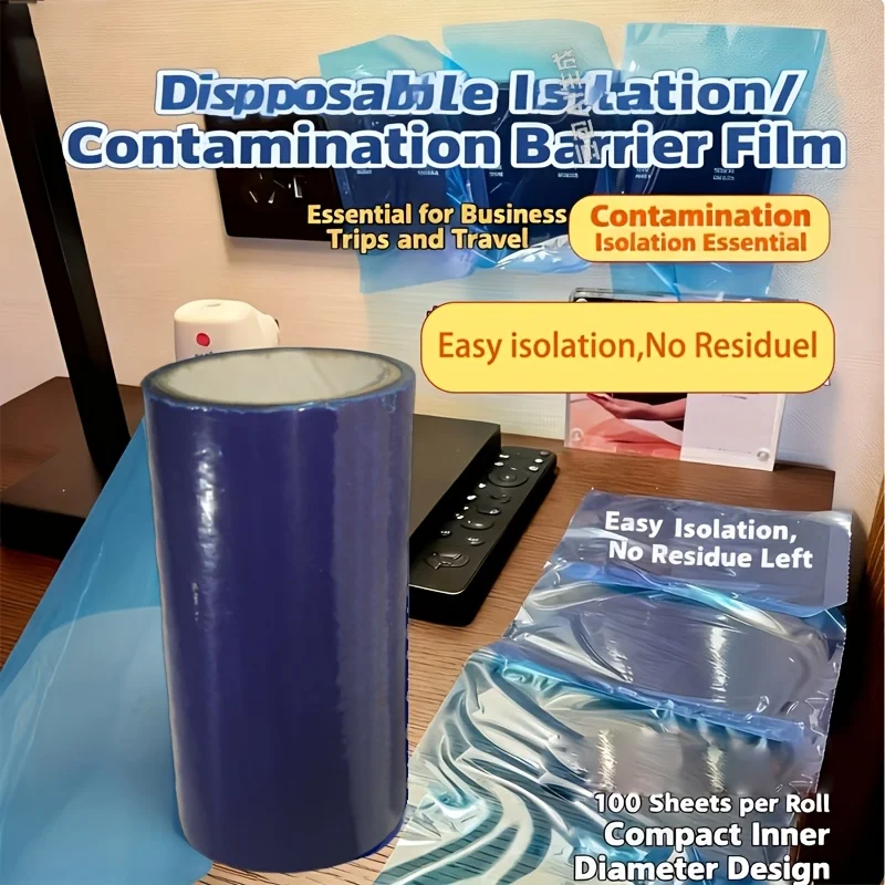 Barrier Film Tape for Toilets and Bathrooms Prevents Dirt and Stains on Door Handles and Switches Without Leaving Marks