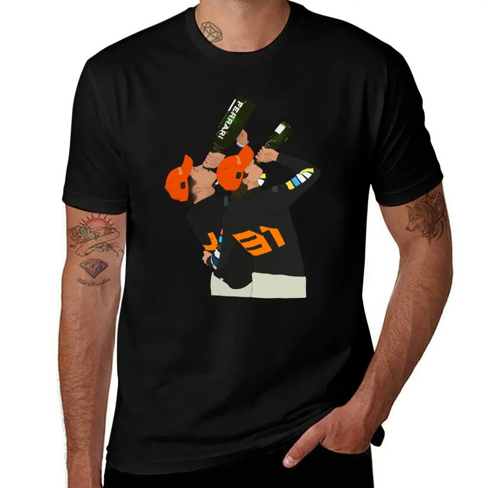 

Lando and Oscar Constructors Champs T-Shirt t shirt man plain man t shirt designer T-Shirt