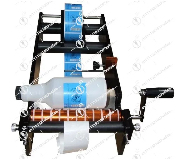 Simple manual hand-held round bottle labeling machine, manual labeling machine