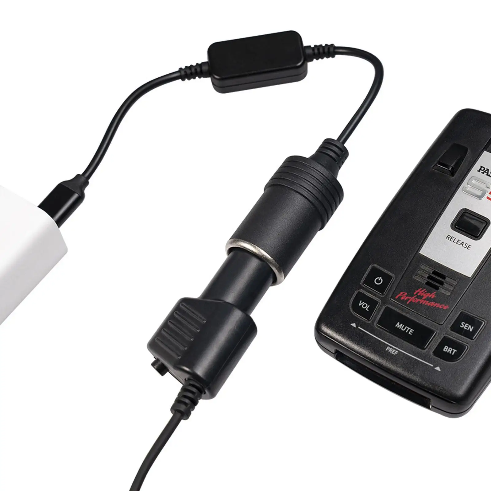 Type C Male To 12V Car Cigarette Lighter Socket Female Converter Cable12V USB-C Port Power Converter