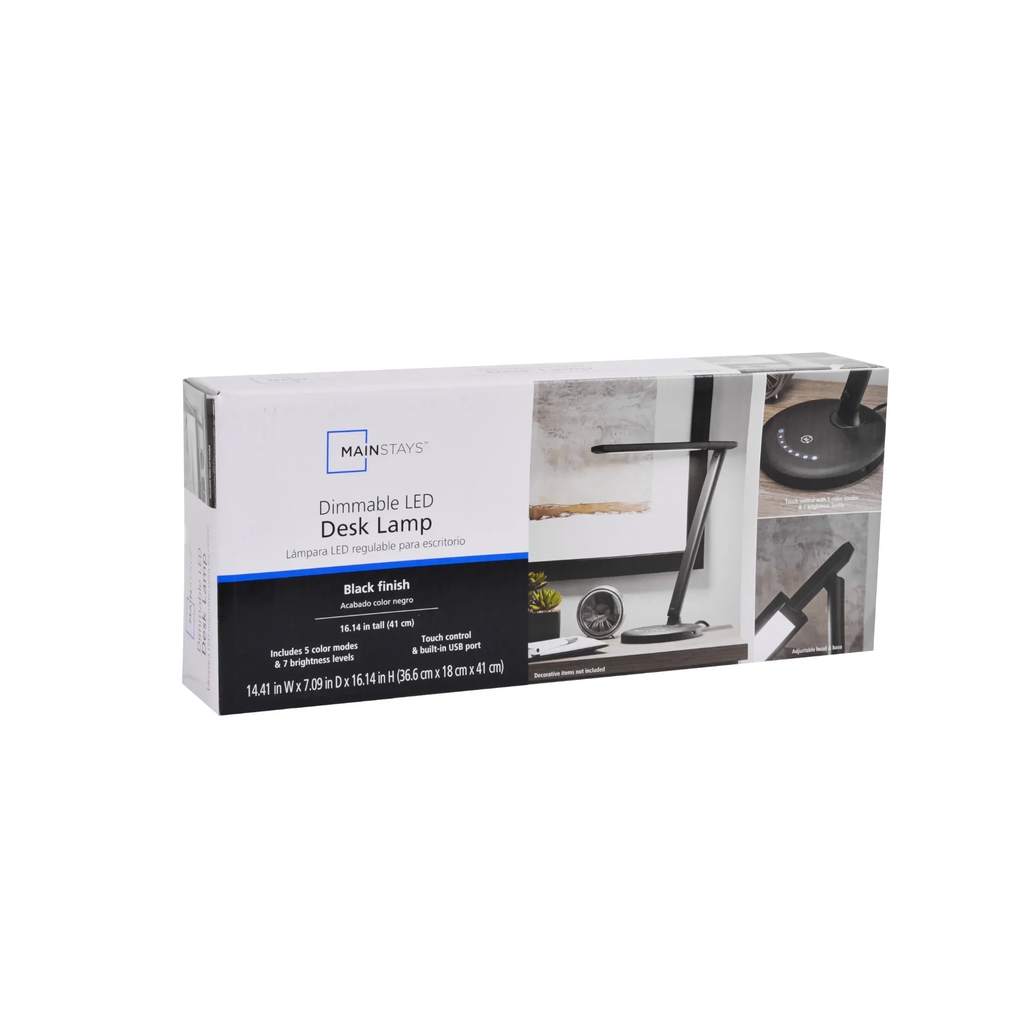 Современная настольная светодиодная лампа с регулируемой яркостью, лампа можно свободно регулировать любой угол для проекта идеального зоны освещения.