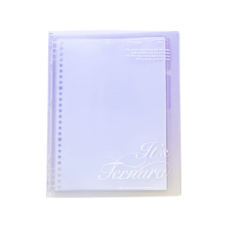 Cloud Walk Small Fresh Color Gradient B5 Loopbook Student Horizontal page Notebook korean stationery  journal notebook