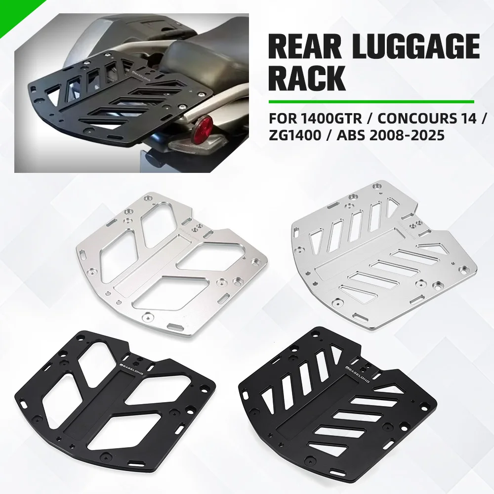 2025 For Kawasaki 1400GTR / Concours 14 / ZG1400 / ABS 2008-2024 Rear Shelf Luggage Rack Carrier Top Case Support Holder Bracket