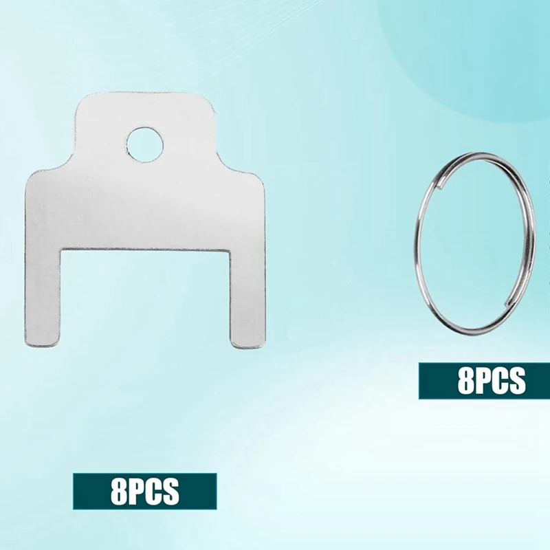 BAAG-8 unidades 770301   Chaves do distribuidor de toalha de papel, dispensador de papel higiênico com 8 chaveiros suporte de toalha de papel chave da caixa de tecido chave