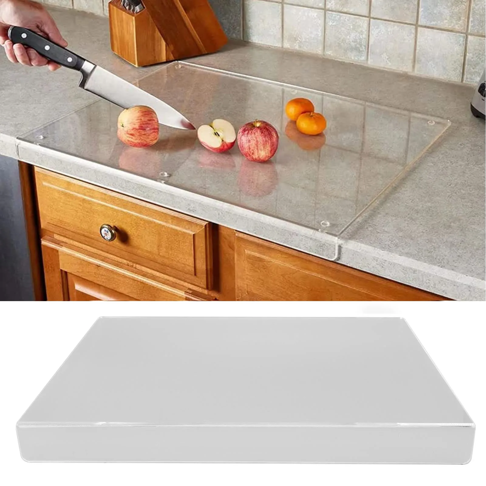 Acrylic Transparent Cutting Board With Anti-slip Kitchen Cutting Chopping Boards Counter Countertop Protector Kitchen Gadget