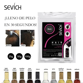 100g fibra de cabelo queratina espessamento fibra capilar perda de cabelo fibras de construção produtos recarga pós instantâneas recrescimento 10 cores