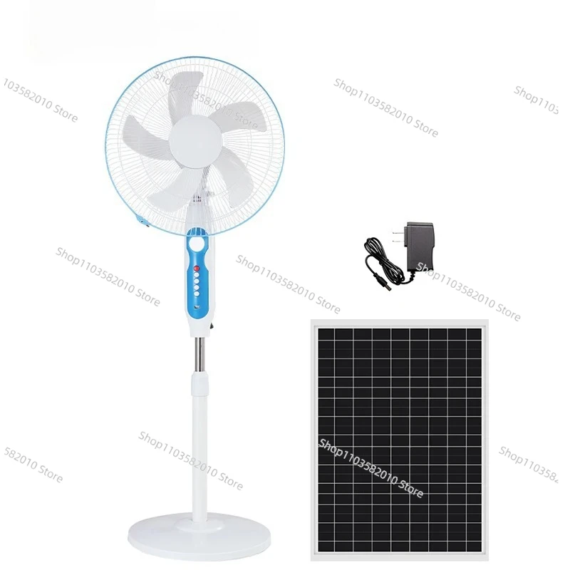 Hot-selling products Household USB charging vertical fan with solar panel 3 wind speed 12W 15w solar fan