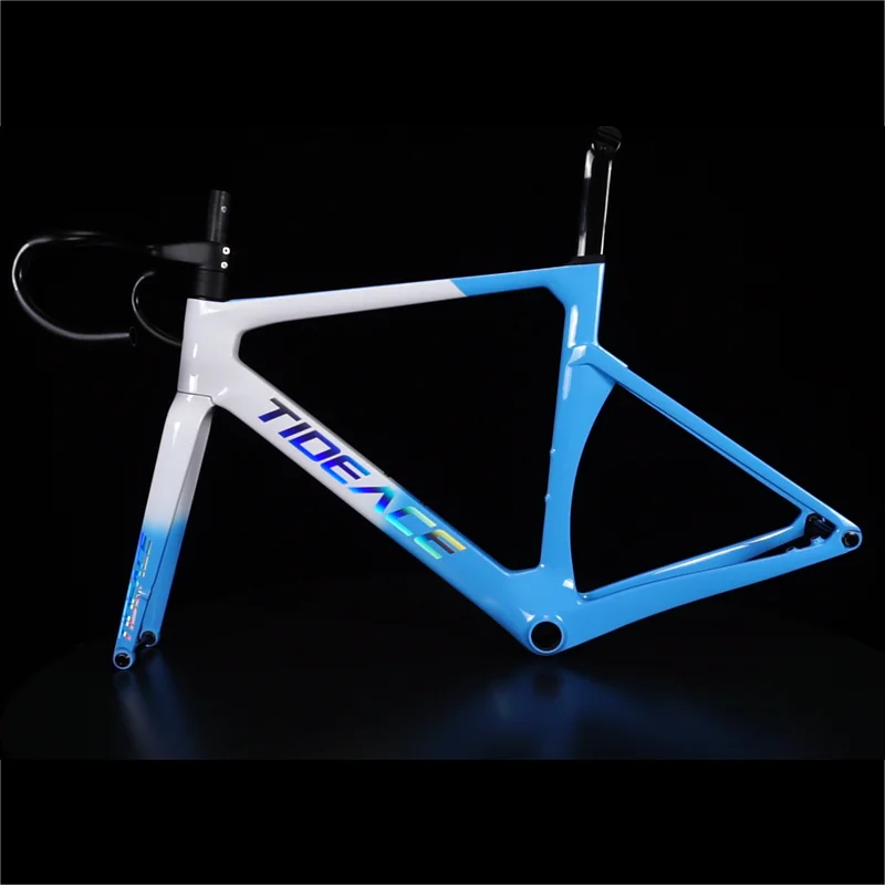 EPS T1000 Full Carbon Fiber Road Bike Frame 140mm Disc Brake Endurance Aero Bicycle Frameset Max 28C Tires