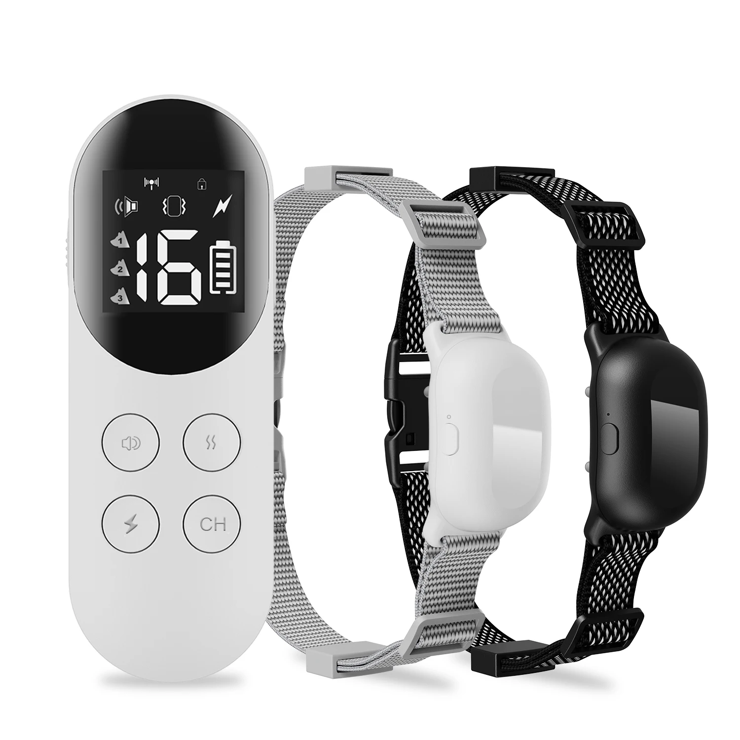 hit product1000ft Remote Control Vibration Dog Collar Shock Human Voice Remote Bark Control Training Collar Dog Shock Collar for