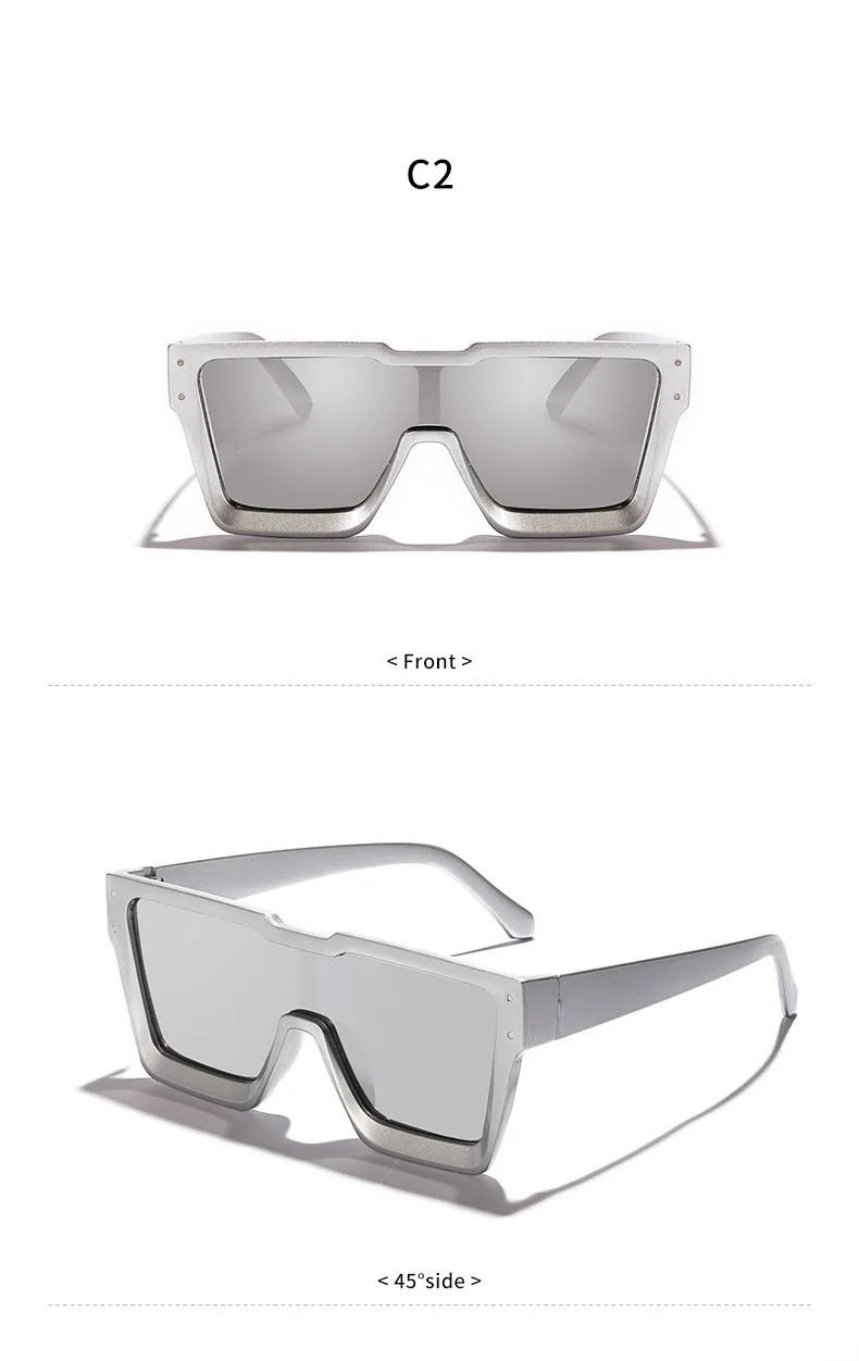 Neue Vintage Quadrat Sonnenbrille Frauen Männer Marke Rechteck Sonnenbrille Weibliche Oval Brillen Oculos De Sol für Männlich Weiblich Brillen – Detail 9