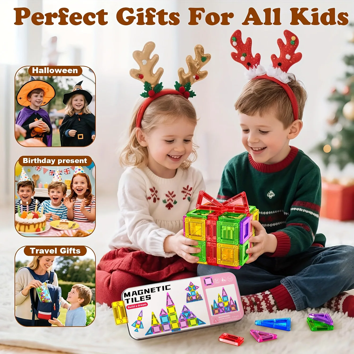 Mini magnetische bouwstenen, magnetische stukken, educatief bouwspeelgoed, reisformaat, gemakkelijk mee te nemen, klein formaat, gemakkelijk op te bergen