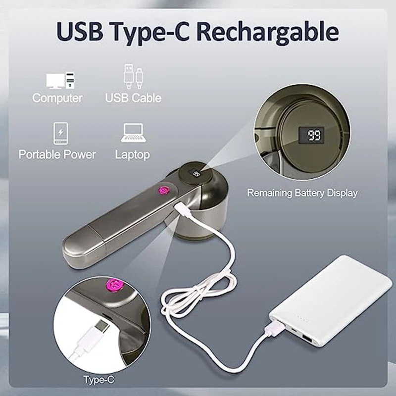 ماكينة حلاقة كهربائية لإزالة الوبر للملابس ، ماكينة حلاقة قماشية ، شاشة رقمية ليد ، إزالة الزغب وحبوب منع الحمل