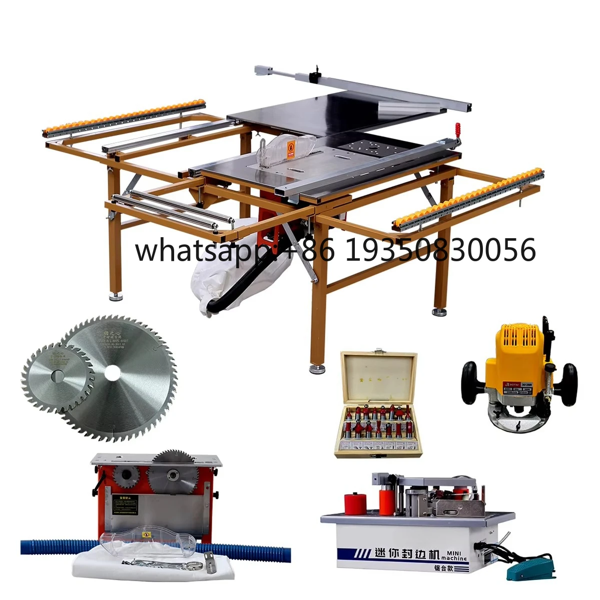 

WJ80 Woodworking Cutting Precision Table Portable Panel Saw Machine Sliding Table Saw with Router Sliding Table Panel Saw