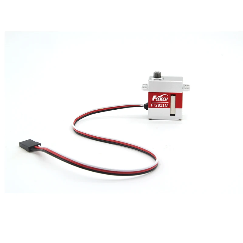 Feetech 11 キロ高トルク 0.059 秒 HV コアレス CNC シェル超強力鋼 10 ミリメートルウイングサーボ RC グライダー電子玩具用
