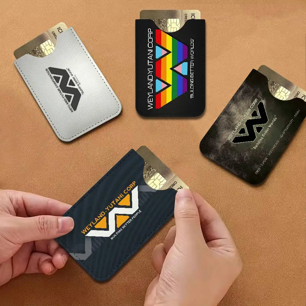 A-Weylands-yutani Microfiber Blanket Credit ID Business Card Holder, Practical Pocket Gift for Outdoor Driving & Daily Use