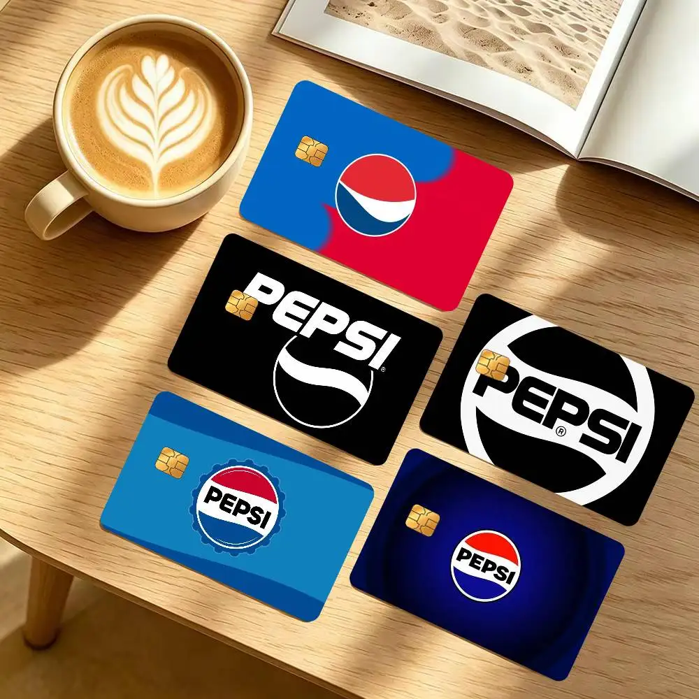 LOGO P-eP-S-i  Diy Credit Debit Card Sticker Party Sticker Decoration Waterproof Small Chip Card Skin Sticker