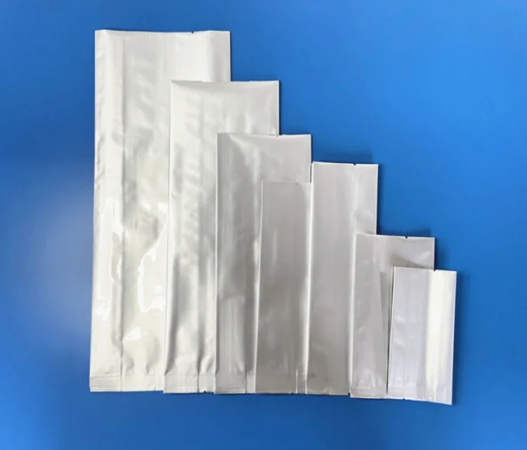 100PCS Side Gussets Open Top Gold Aluminum Foil Bag DIY Logo Spice Coffee Powder Tea Matcha Cocoa Heat Sealing Storage Pouches