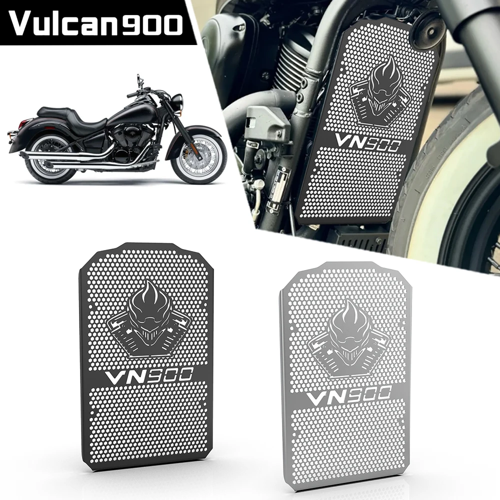 

For Kawasaki Vulcan 900 VN900 Custom 900 Classic LT 2006-2024 Motorcycle Accessories Radiator Cover Bezel Grille Guard Protector