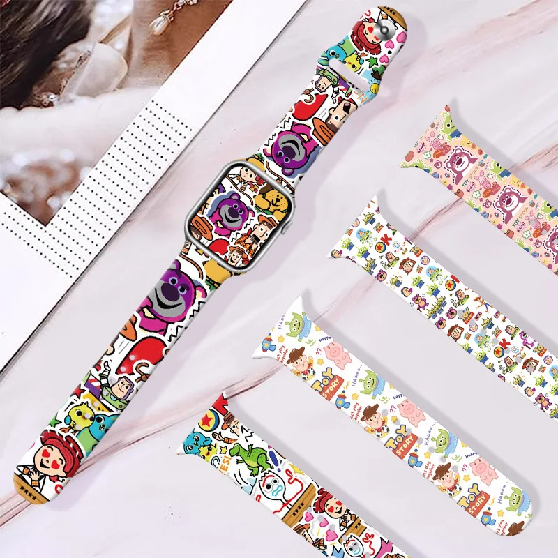 Disney Pixar Toy Story Anime Strap for Apple Watch Band 1 2 3 4 5 6 7 8 Se Silicone Smartwatch IWatch Watchband 38/40/41MM Gift