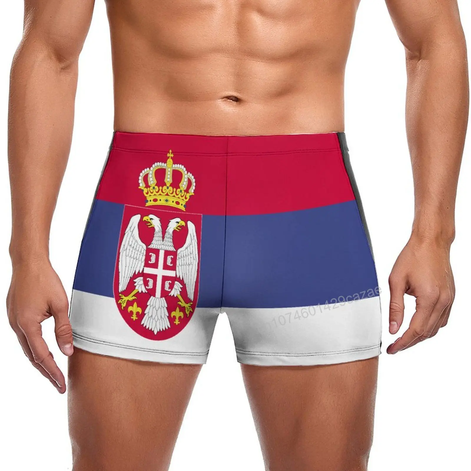 

Swimming Trunks Serbia Flag Quick Dry Shorts For Men Swim Beach Short Summer Gift