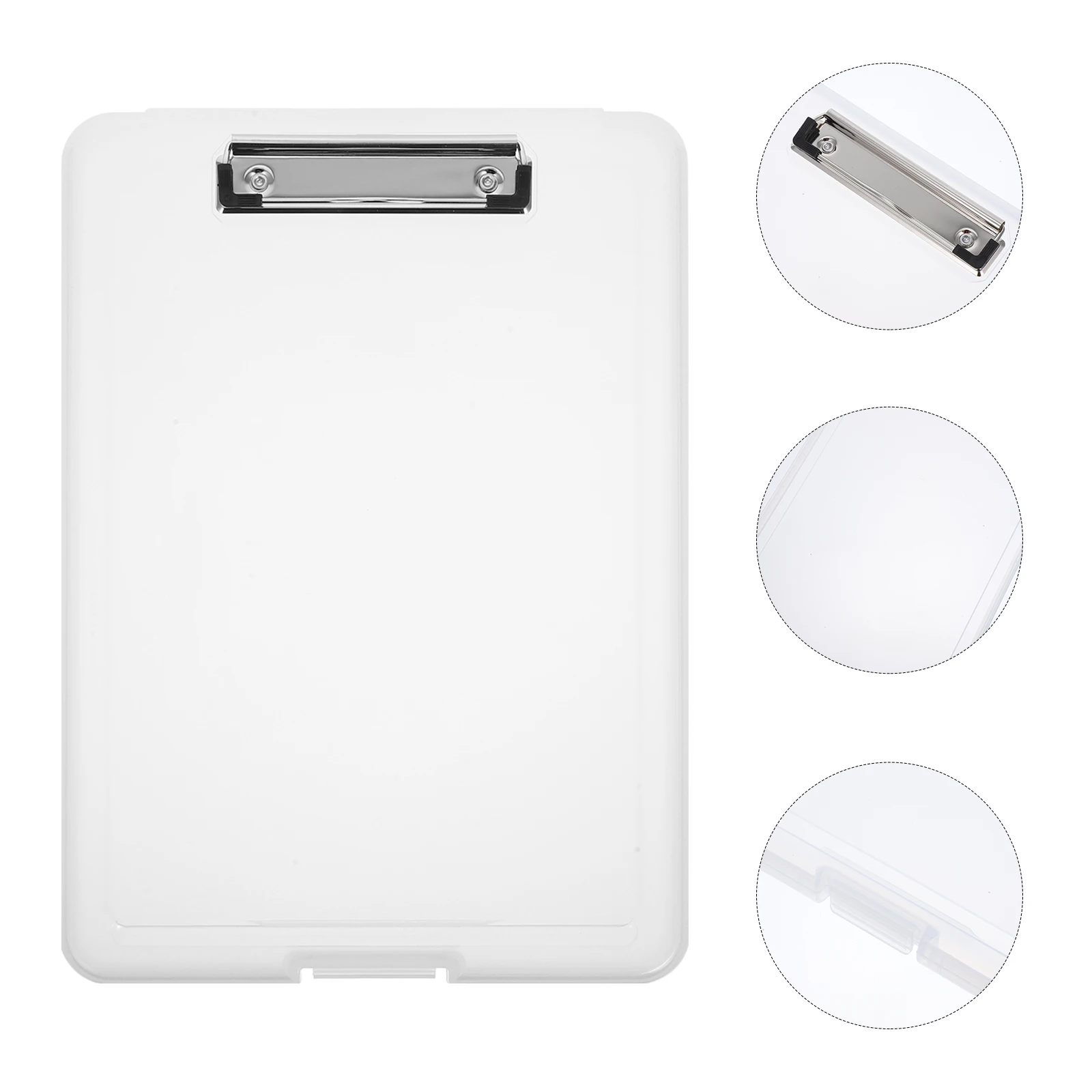 

File Storage Box Binder with Clipboard Carbon Fiber for Nurses Holder Scrapbook Work