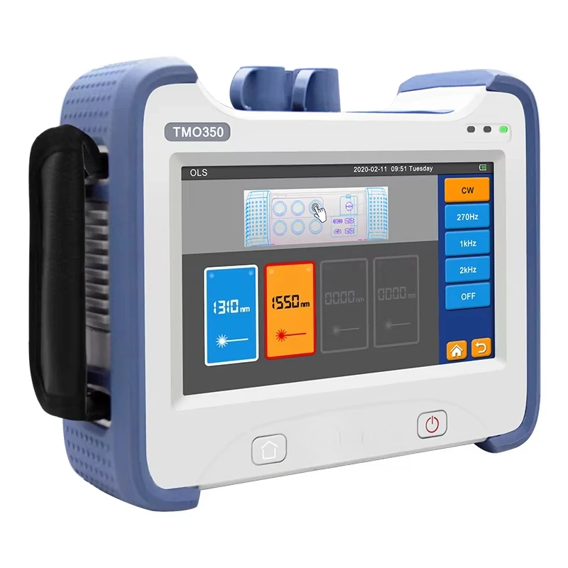 WF TMO350 1310/1550/1625nm 35/33/33dB OTDR with power meter, VFL, light source and Map function all in one OTDR