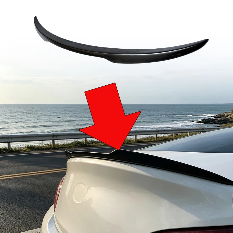 09‑12 Genesis Coupe Blade Style Rear Spoiler Trunk Lid Wing Exterior Body Kit Accessory for 2009‑2012 Hyundai Genesis Coupe Car