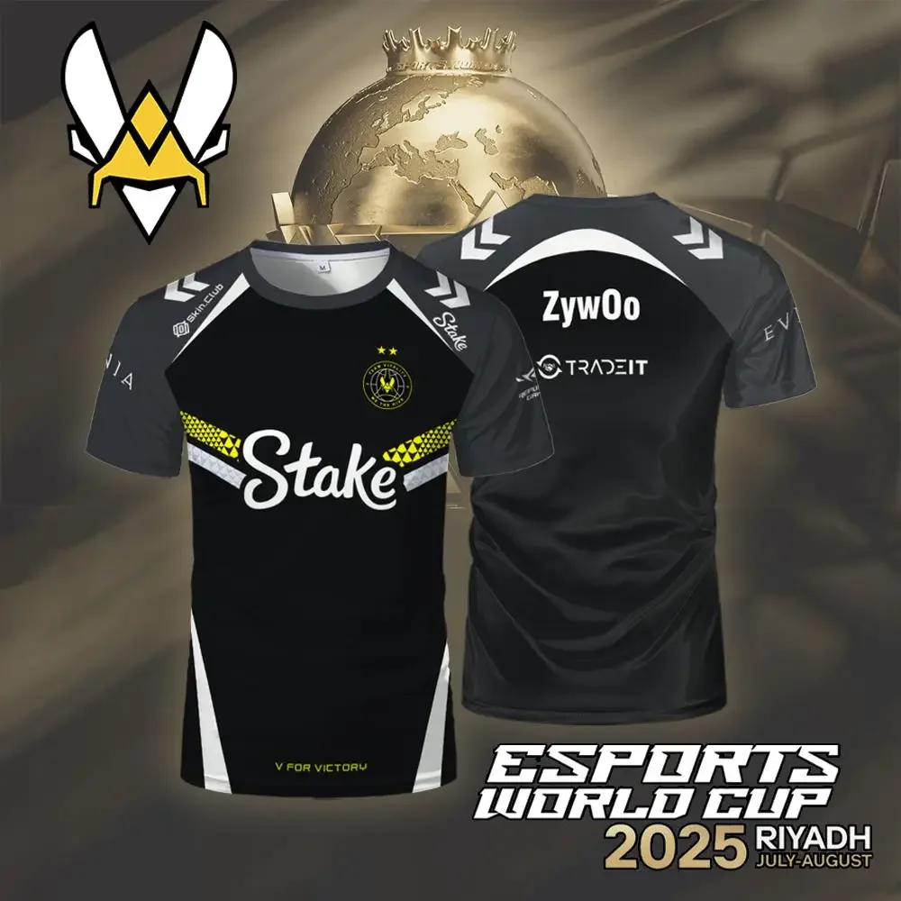 Pro Vitality 2025 EWC Edition Jersey CS2 Esports Club Uniforme Zywoo transpirable CSGO Pro League Camiseta para hombres y mujeres