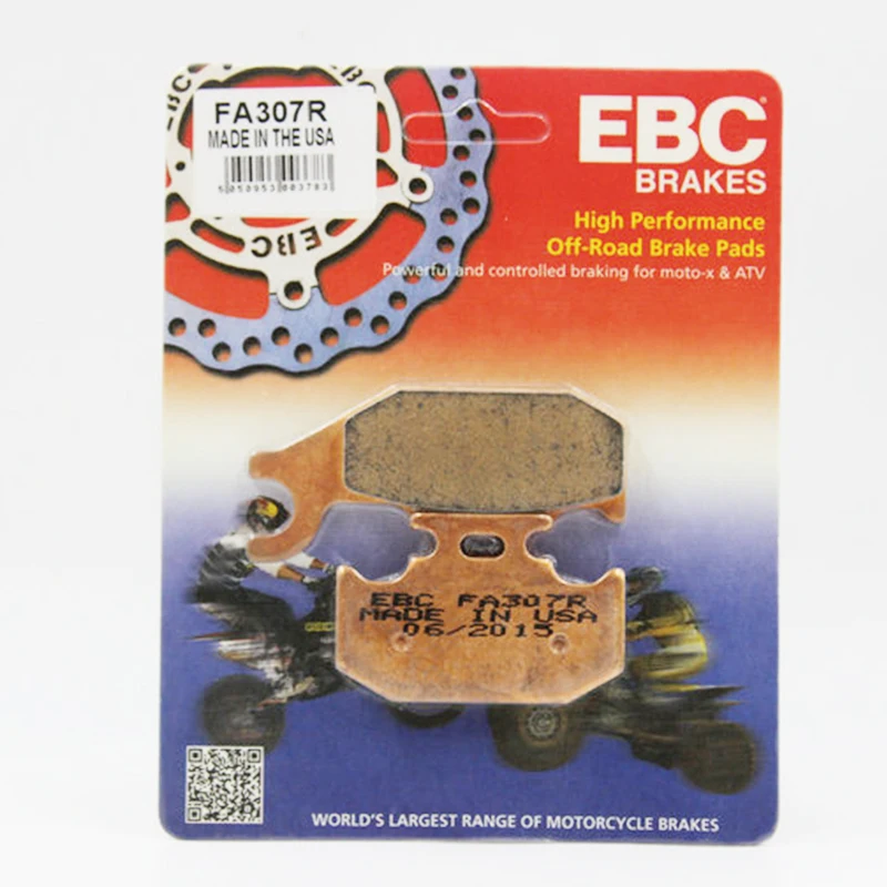 EBC Front Brake Pads FA307R For SYM RS50 2004-2009 Motorcycle Brake Block 70.13X41.85X8.07mm Joyride Evo 200i 2009-2020