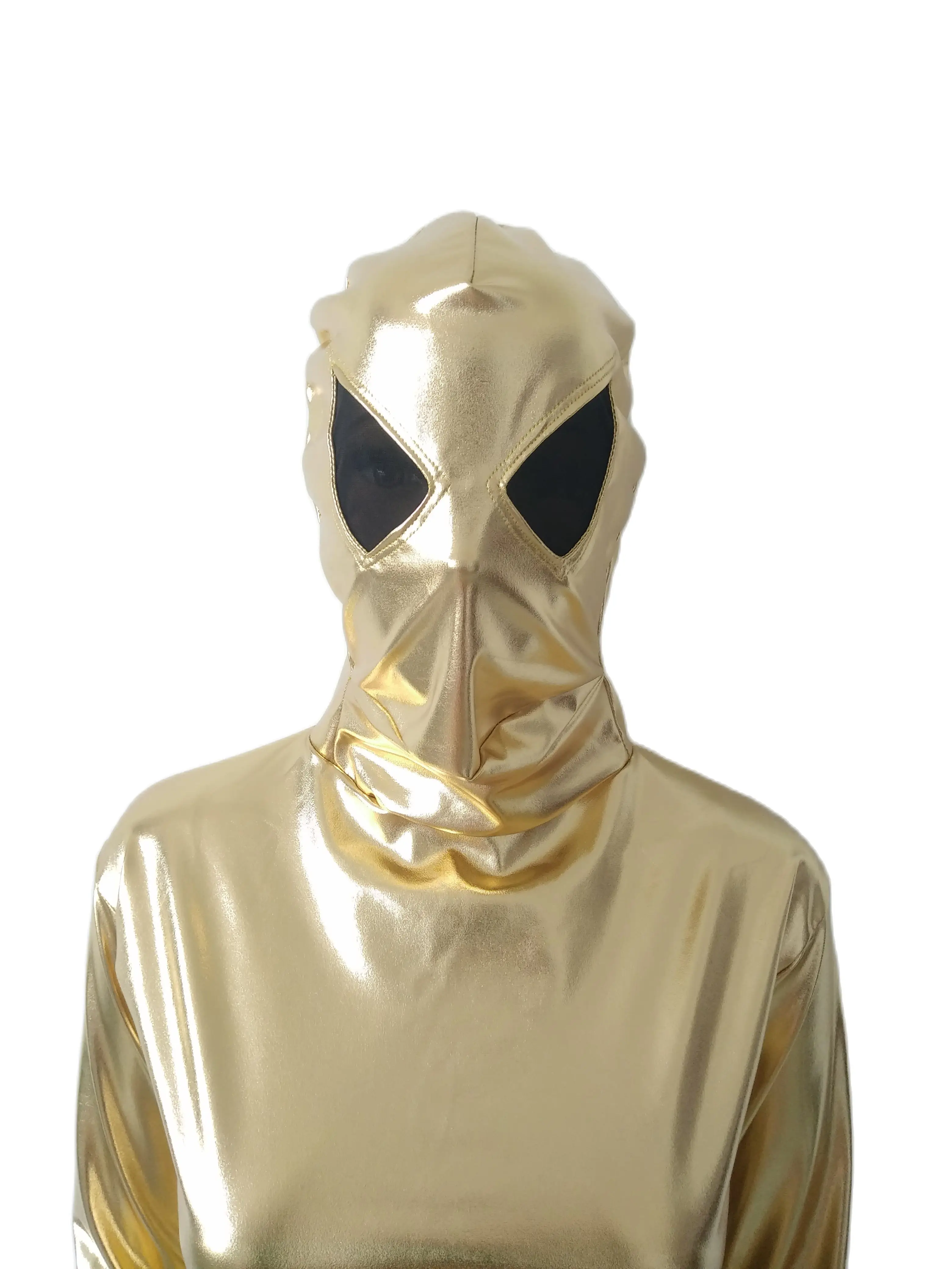 Halloween cosplay costume Shiny Metallic Alien Adults Sexy bodysuit Fancy Tights Jumpsuit Stage performance costumes nightclub