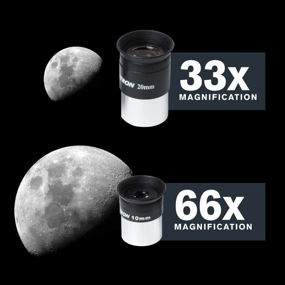 Telescopio refractor AstroMaster 102AZ - Telescopio refractor para principiantes - Óptica de vidrio totalmente recubierta - Trípode de altura ajustable