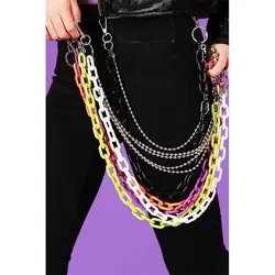 Personalized Versatile Pant Chain Hip Hop Street Clothing Pant Accessories Street Dance Bounce Waist Chain Work Stainless Steel