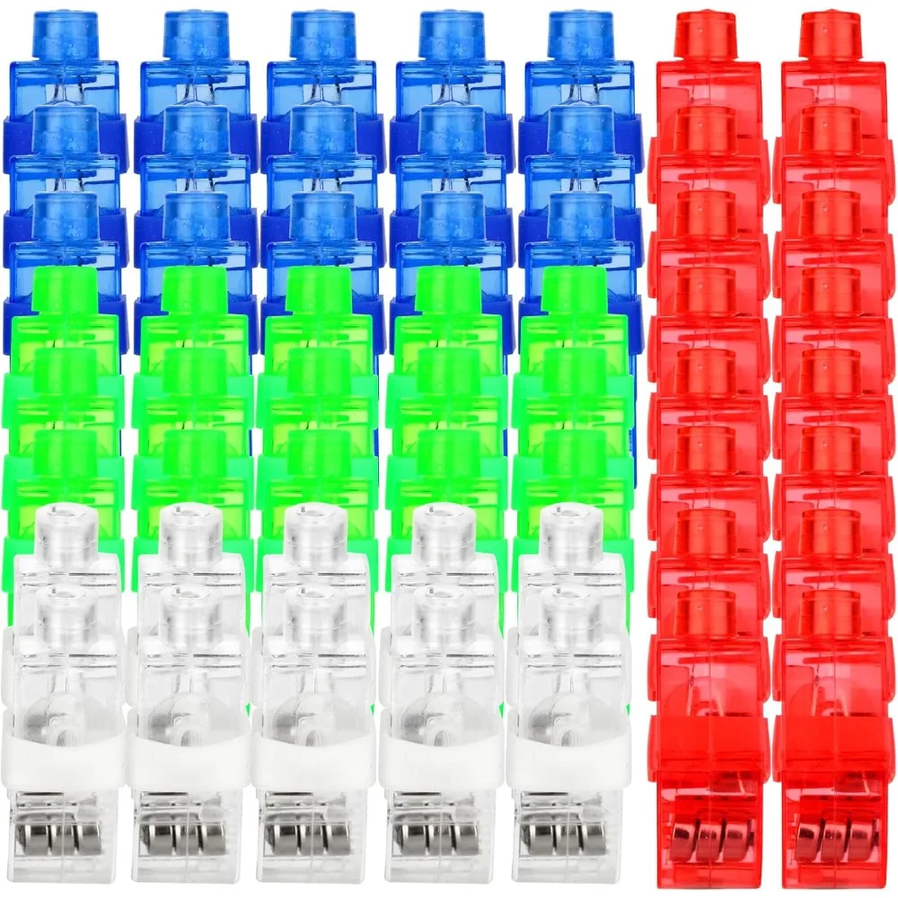 

60Pcs LED Finger Lights Mini Finger Flashlights for Kids Glow, Novelty Toys Party Favors for Birthday Christmas Halloween, Party