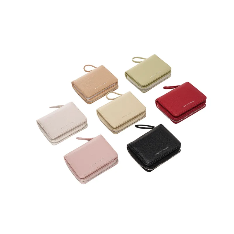 

Простой кошелек, маленький женский кошелек с несколькими отделениями, многофункциональный карман для монет, квадратный кошелек для монет