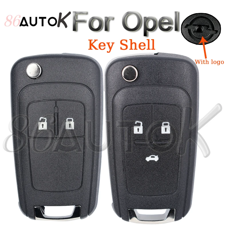 2 3 Buttons Folding Flip Remote Key Case for Opel Zafira Corsa Astra Vauxhall Vectra Omega HU100 Uncut Blade Car Key Fob Case