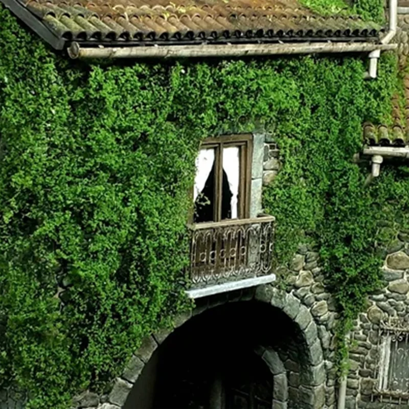 Polvo de árbol filamentos de malla, modelo de hoja de vegetación, tren de partículas finas, mesa de arena del ejército, fabricación de escenas, Material de bricolaje