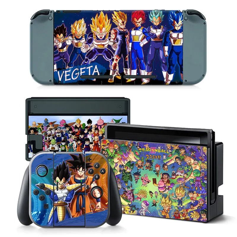 Pegatina protectora de piel de vinilo de Dragon Ball Goku One Piece, para consola Nintendo Switch NS y controlador Joy-Con