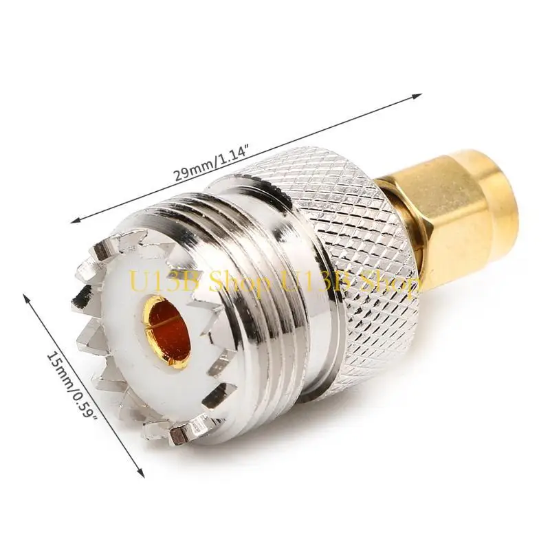 U13B SMA Male To UHF Female RF Coaxial Connector Adapter SO-239 SO239