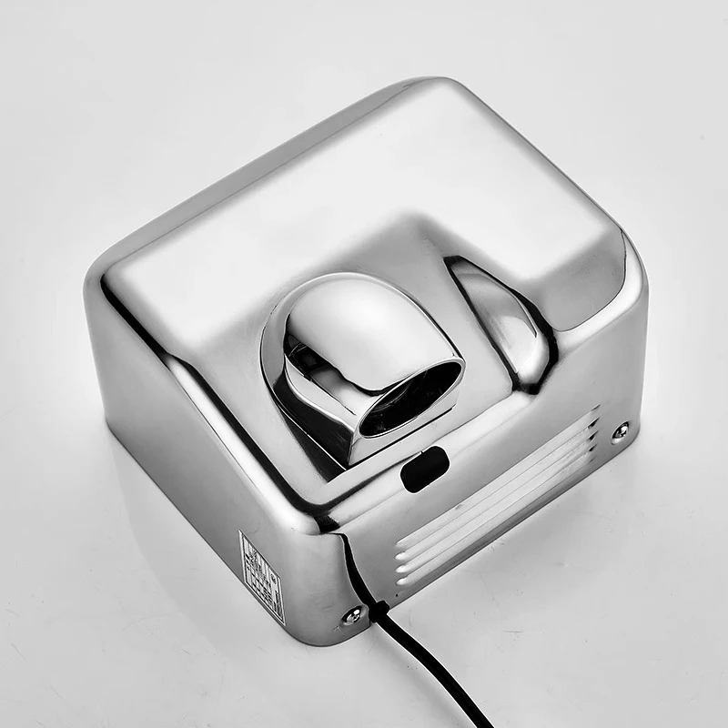 مجفف يد أوتوماتيكي من الفولاذ المقاوم للصدأ ، آلة مجفف يد كهربائية ، مستشعر آلي ، سريع الجفاف ، أجهزة حمام ، صانعة