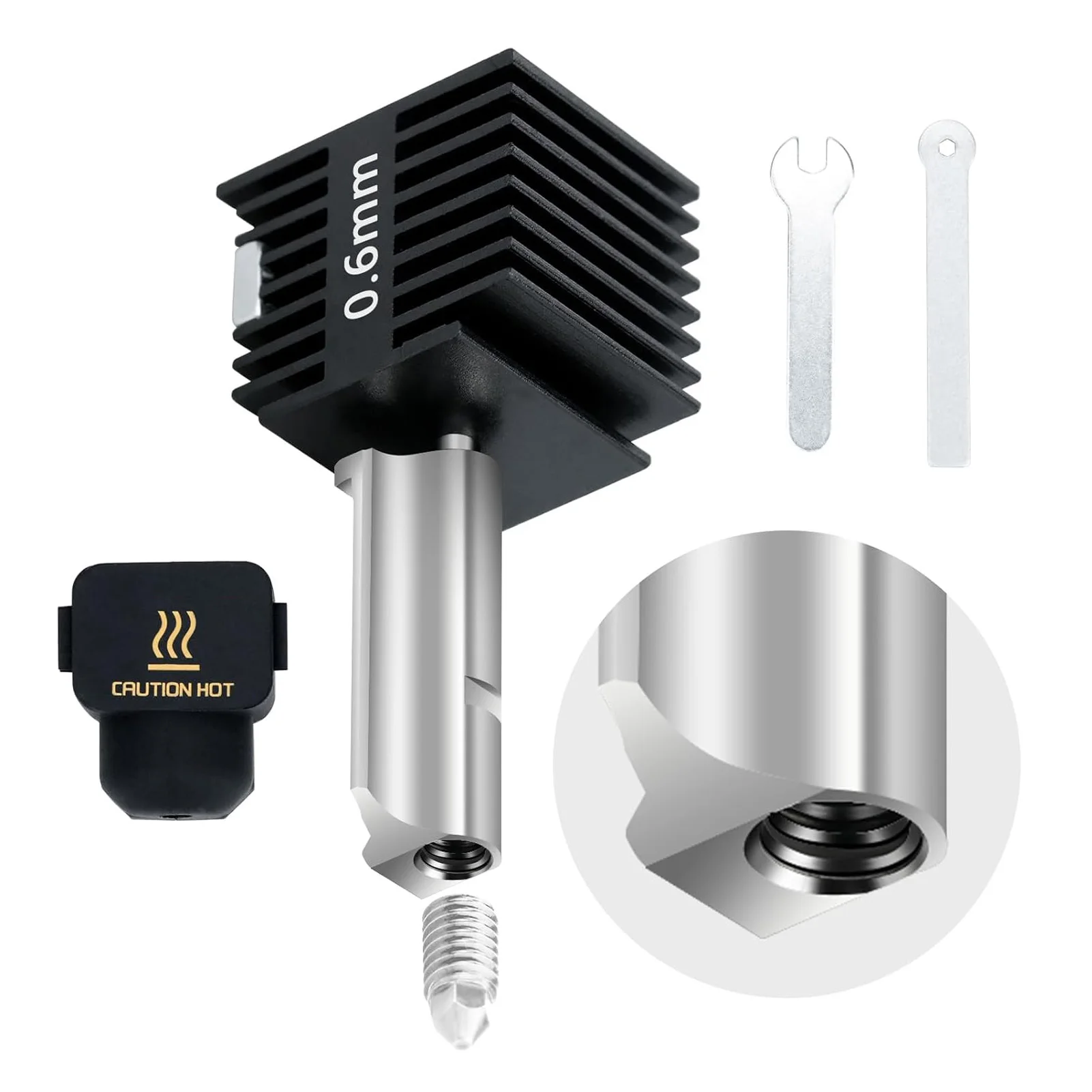 

Съемный хотэнд для 3D-принтера из нержавеющей стали с магнитным креплением, сопло для 3D-принтеров A1 и A1 Mini