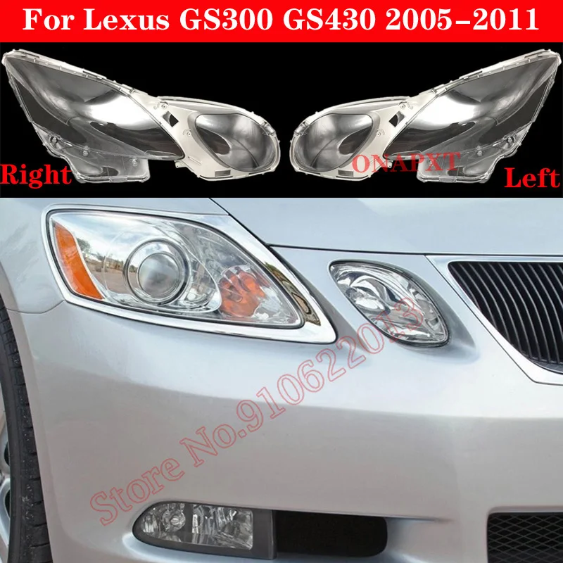 Auto Car For Lexus GS GS300 GS430 GS450h GS460 Front Headlight Glass Headlamp Lampshade Lamp Shell Lens Cover 2005-2011