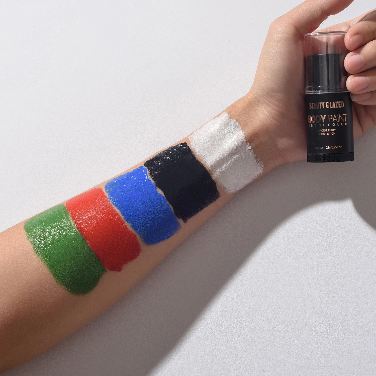 5 Colors Face & Body Paint, Non-Toxic, Professional Painting Kit for Party, Cosplay, Safe for Sensitive Skin