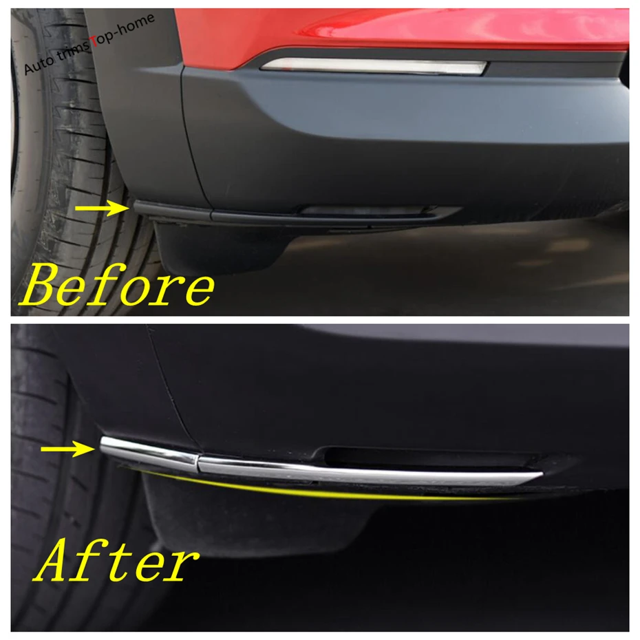 Front / Rear Bumper Corner Protection Protector Strips Cover Trim Fit For Mazda CX-30 CX30 2020 - 2022 Exterior Accessories