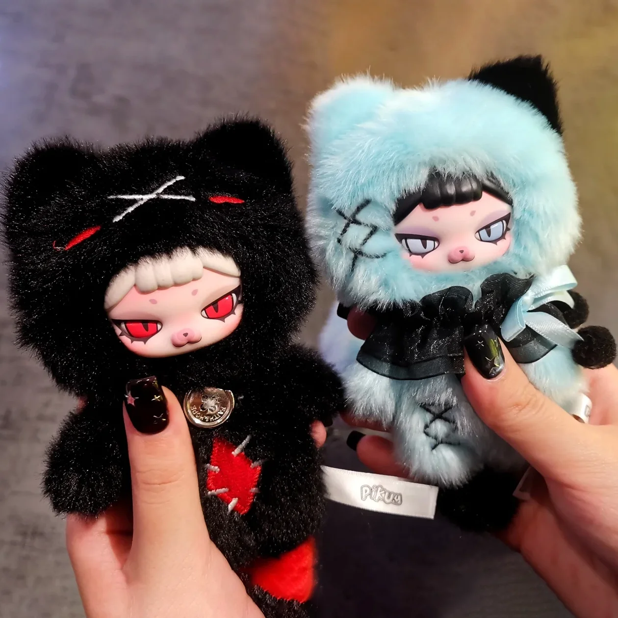 

new Piku Troubles Cat Week Blind Box Series cute Vinyl Face Plush Keychain Toys Bag Pendant girl Gifts