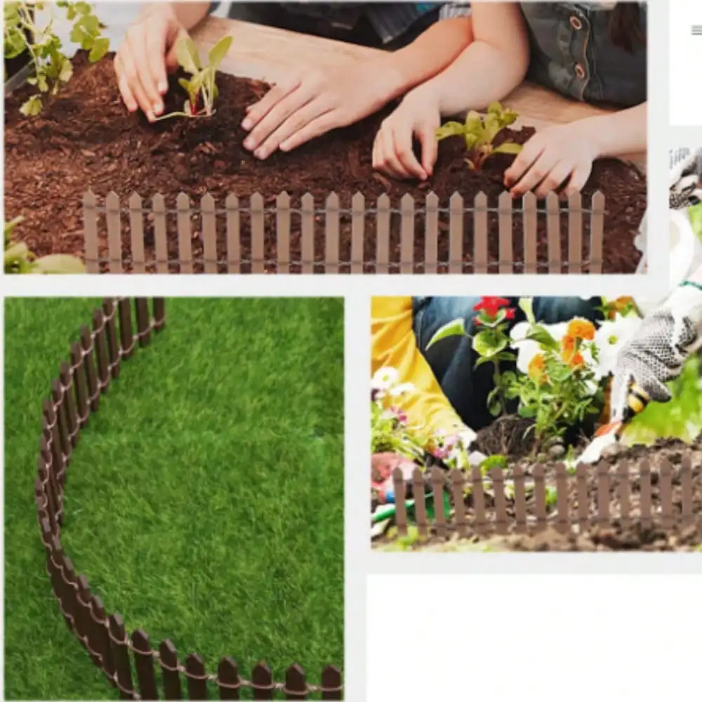 1PC Mini Wooden Fence Miniature Fence For Fairy Garden Micro Landscape Flower Pots Accessories Ornaments For Home Room Garden