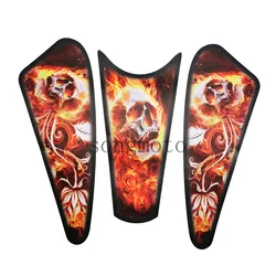 Motorcycle Accessories Fuel Tank Decal 3D Sticker for Harley Sportster XL 883 1200 48 72 Cafe Racer