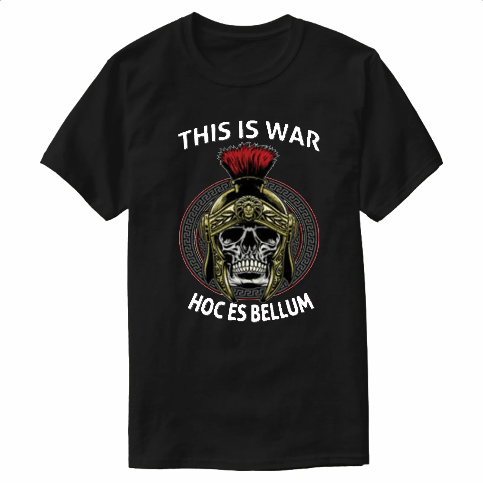 

Greek Spartacus Roman Legion Helmet Skull T-Shirt 100% Cotton O-Neck Summer Short Sleeve Casual Mens T-shirt Size S-3XL